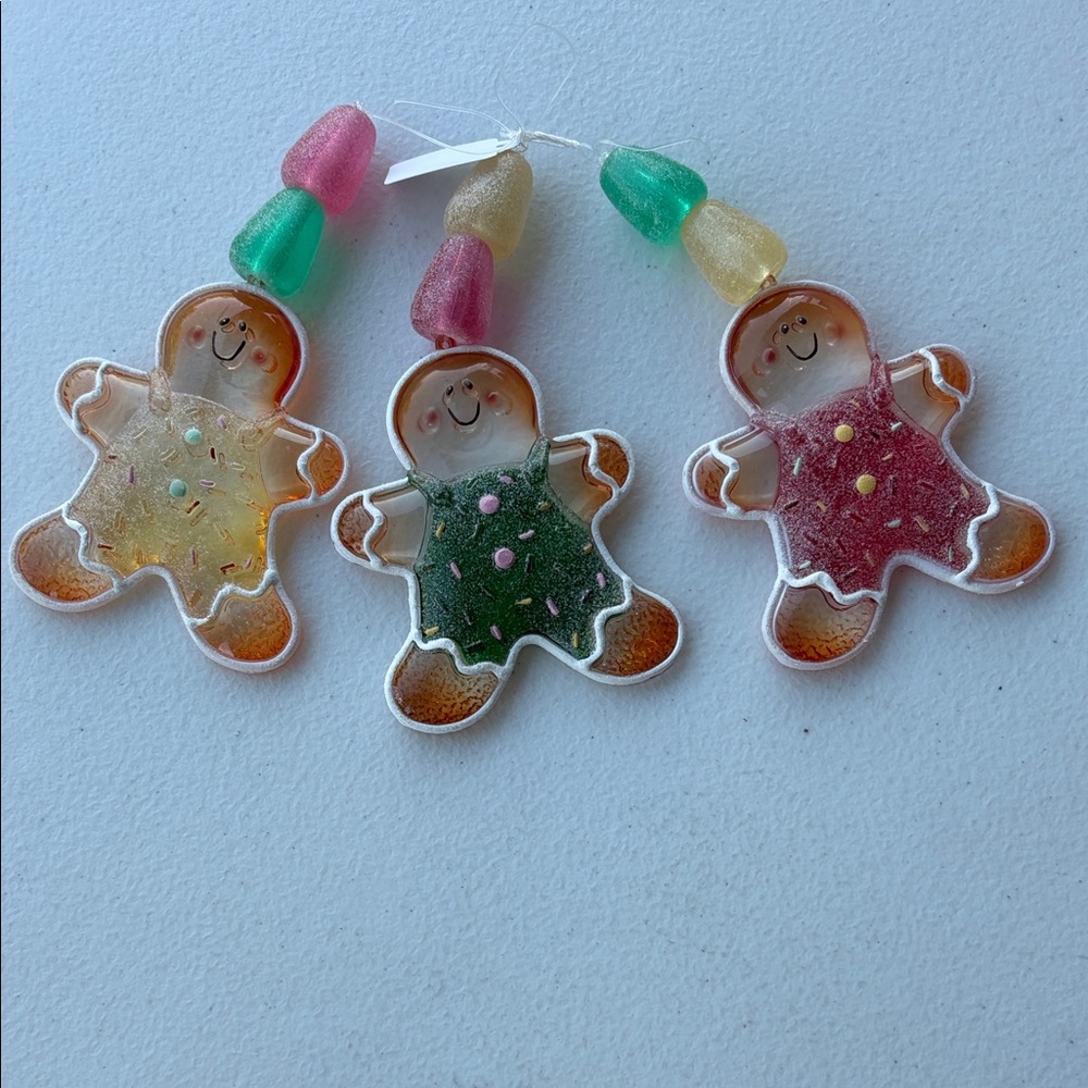 Home Interiors- 2 Sets of Ornaments Gingerbread Ornaments and Sparkling Cupid